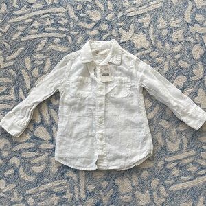Crewcuts J.Crew boys white button down size 3 NWT